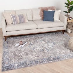 Vintage Rug - Lugan Blue/Taupe