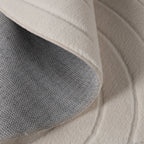 Round Scandinavian Rug - Charm Arches White