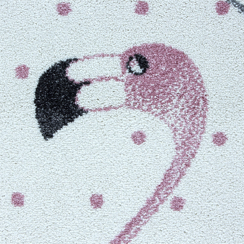 Children's Floor Rug - Amber Flamingo Pink