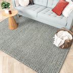 Wool Rug - Luminous Green/Grey