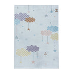 Children's Floor Rug - Lucy Clouds White