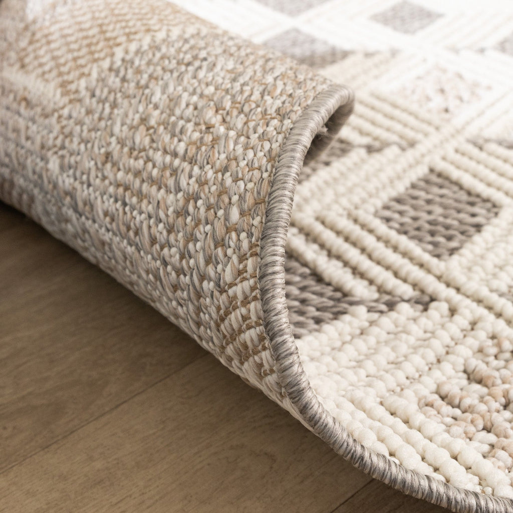 Sustainable Rug - Lorre Blocks Cream/Anthracite