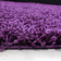 Round High-Pile Floor Rug - Life Purple