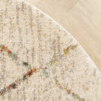Round High Pile Rug - Blend Lines Terra