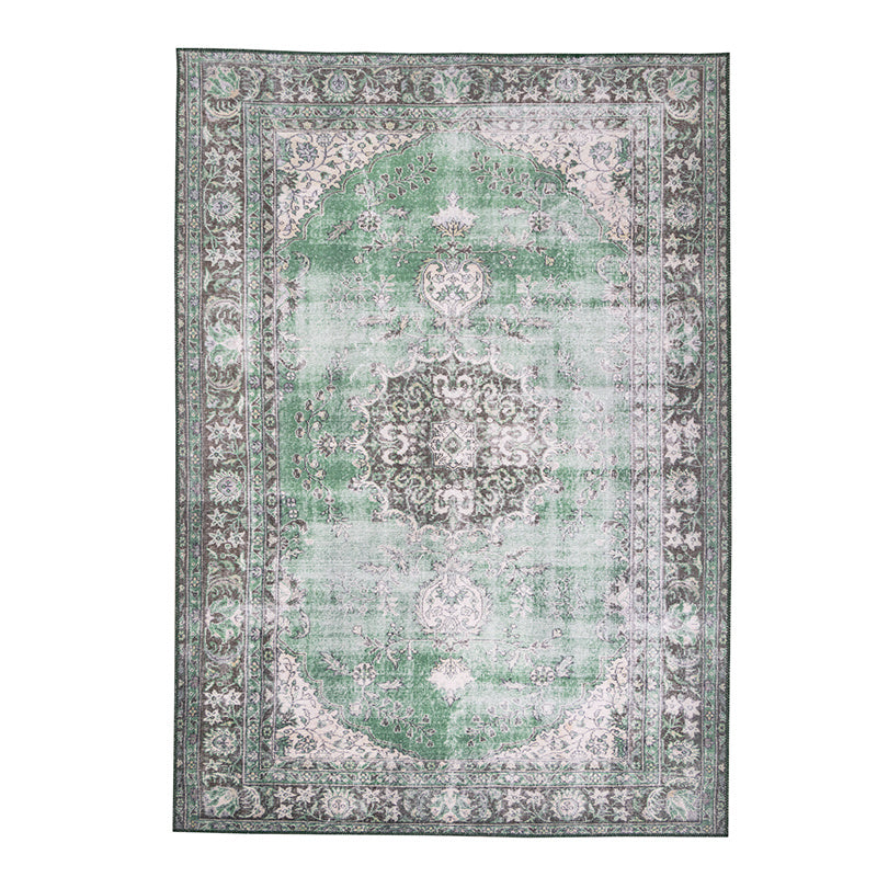 Vintage Rug - Estate Medallion Dark Green