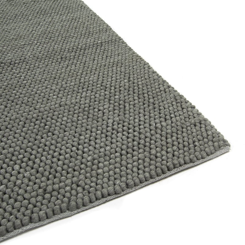 Wool floor rug - New Loop Grey/Green 456