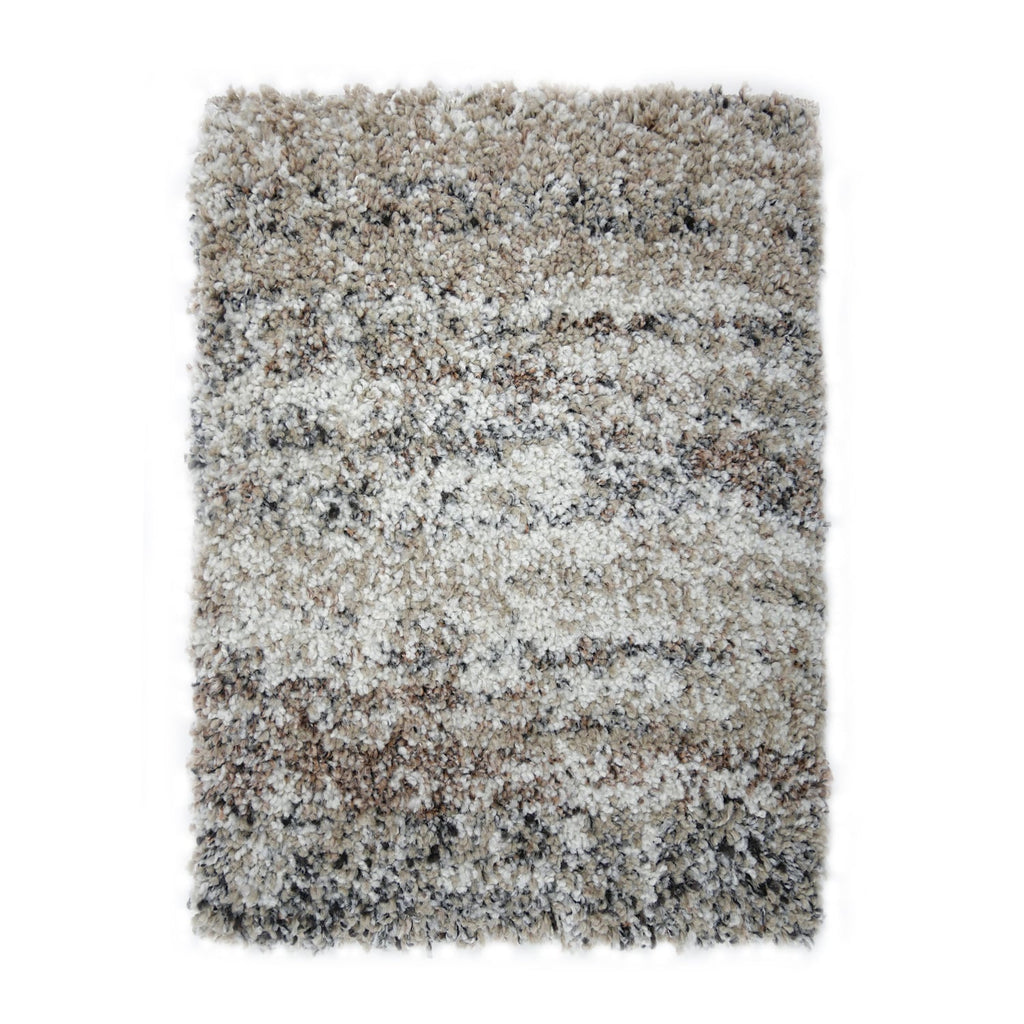 High-pile floor rug - Malta Taupe/Melange 6828