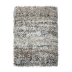 High-pile floor rug - Malta Taupe/Melange 6828