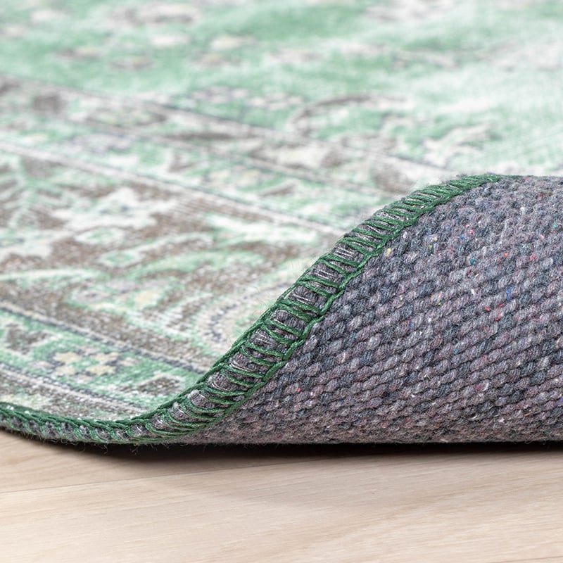 Vintage Rug - Estate Medallion Dark Green