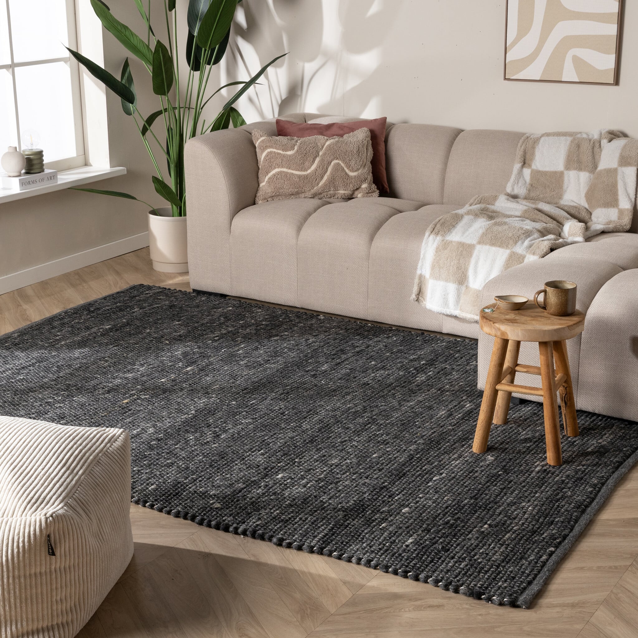 Wool Rug - Feline Anthracite/Blended