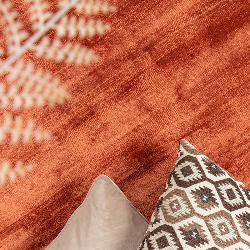Viscose Rug - Pearl Terracotta