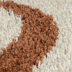 High-pile floor rug - Alano Squiggle Multicolor