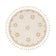 Round washable children's rug - Moos Flower Creme