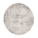 Round Low-Pile Floor Rug - Ghazi Brown/Cream 3600
