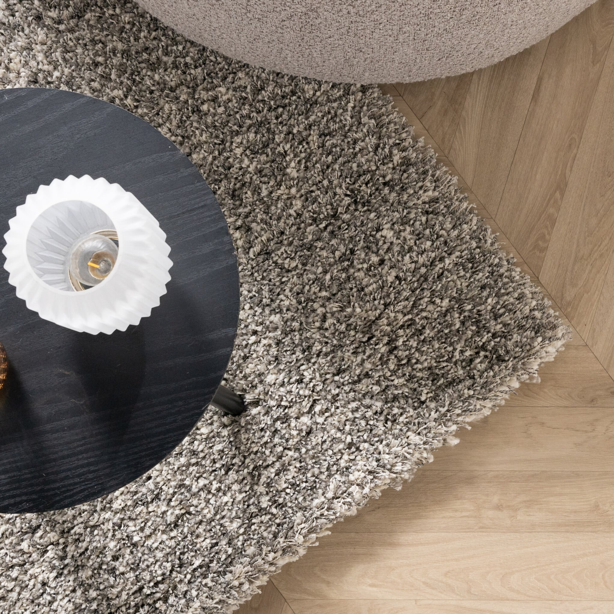 Luxury deep pile rug - Yves Light Grey