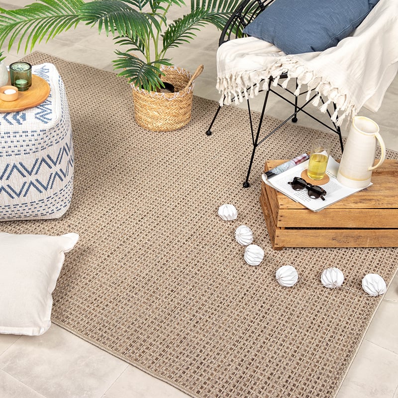 Jute Outdoor Rug - Fora Melange Natural