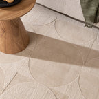 Wool Rug - Giselle Circles Cream