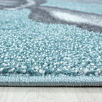 Children's Floor Rug - Bambi Turtle Blue