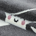 Children's Floor Rug - Anna Stars Grey