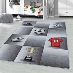 Football Rug - Pleun Champion Grey