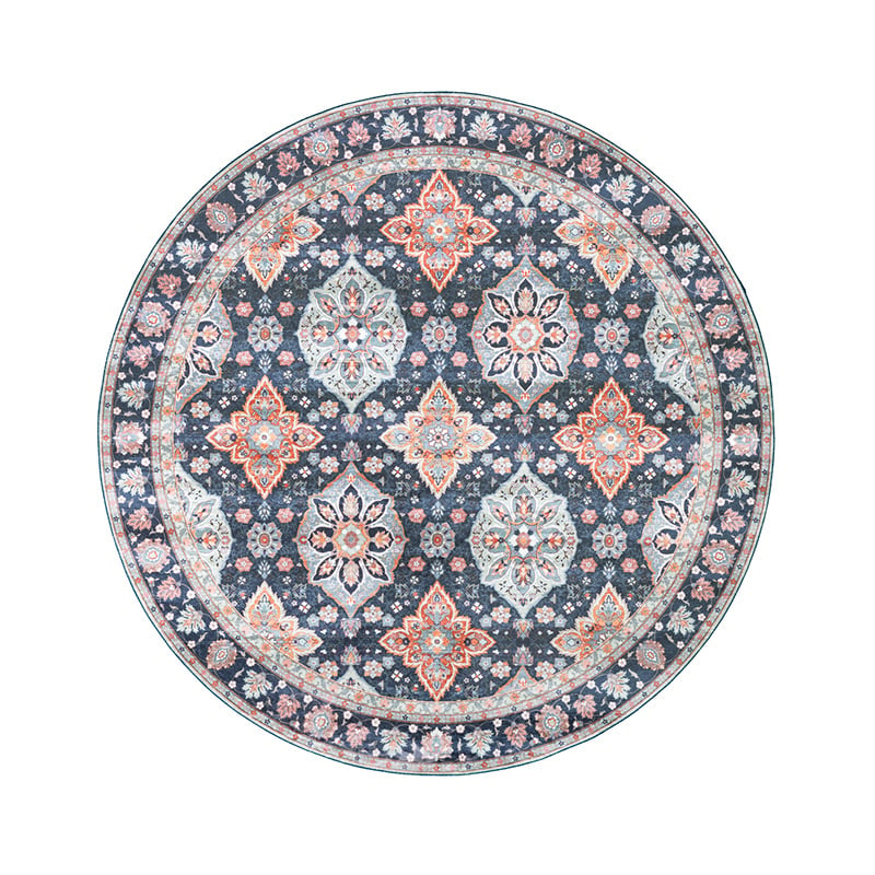 Round Vintage Rug - Imagine Oriental Blue