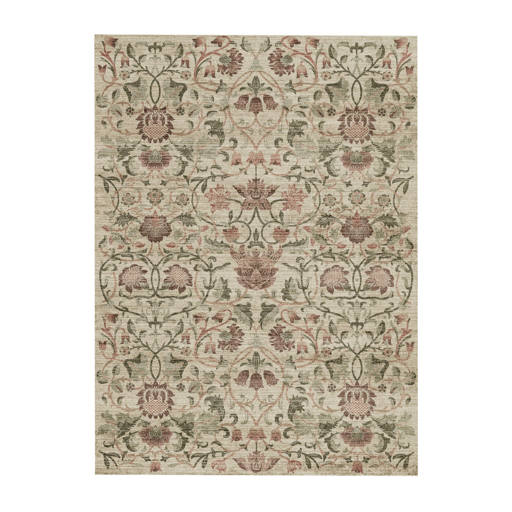 Floral rug - Rosie Beige