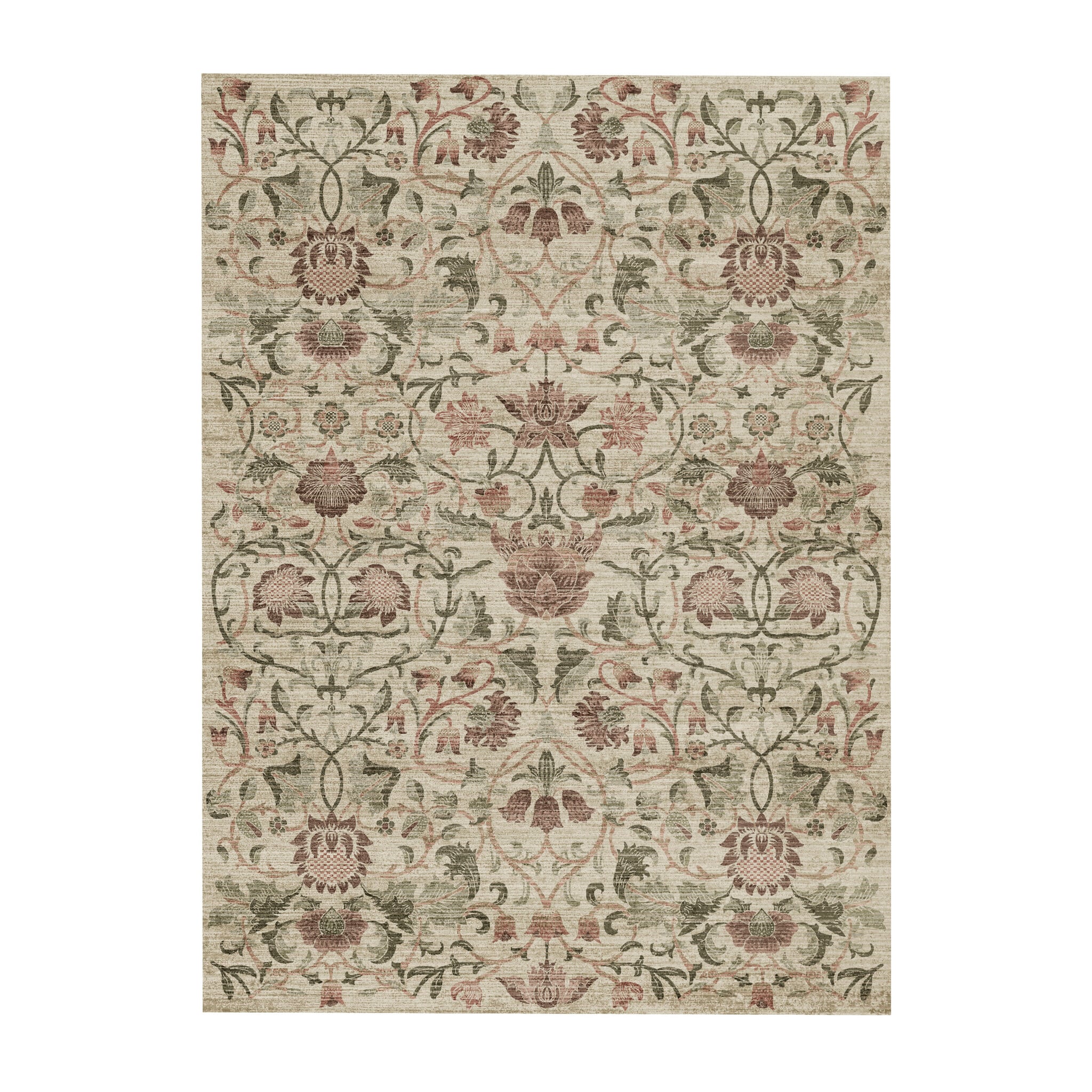 Floral rug - Rosie Beige