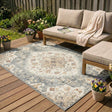 Vintage Outdoor Rug - Santo Mandala Blue/Grey