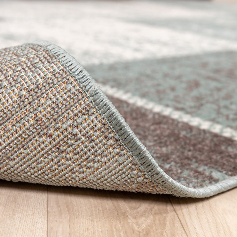 Patchwork Rug - Spring Green/Grey