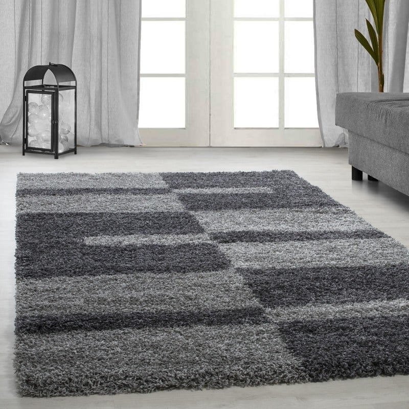 High pile floor rug - Gala Grey