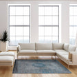 Vintage floor rug - The Fading World Grey/Turquoise 8255