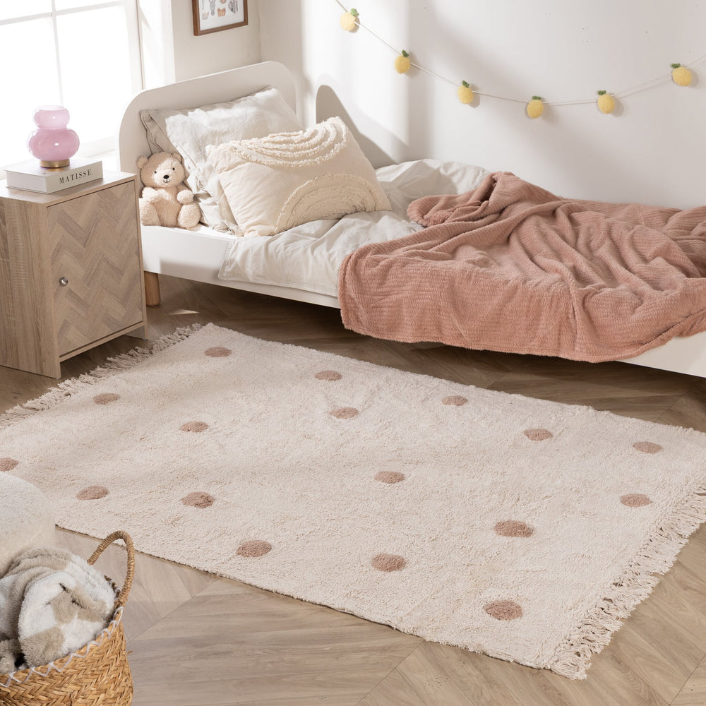 Kids Room Rug – Lou Dots Taupe