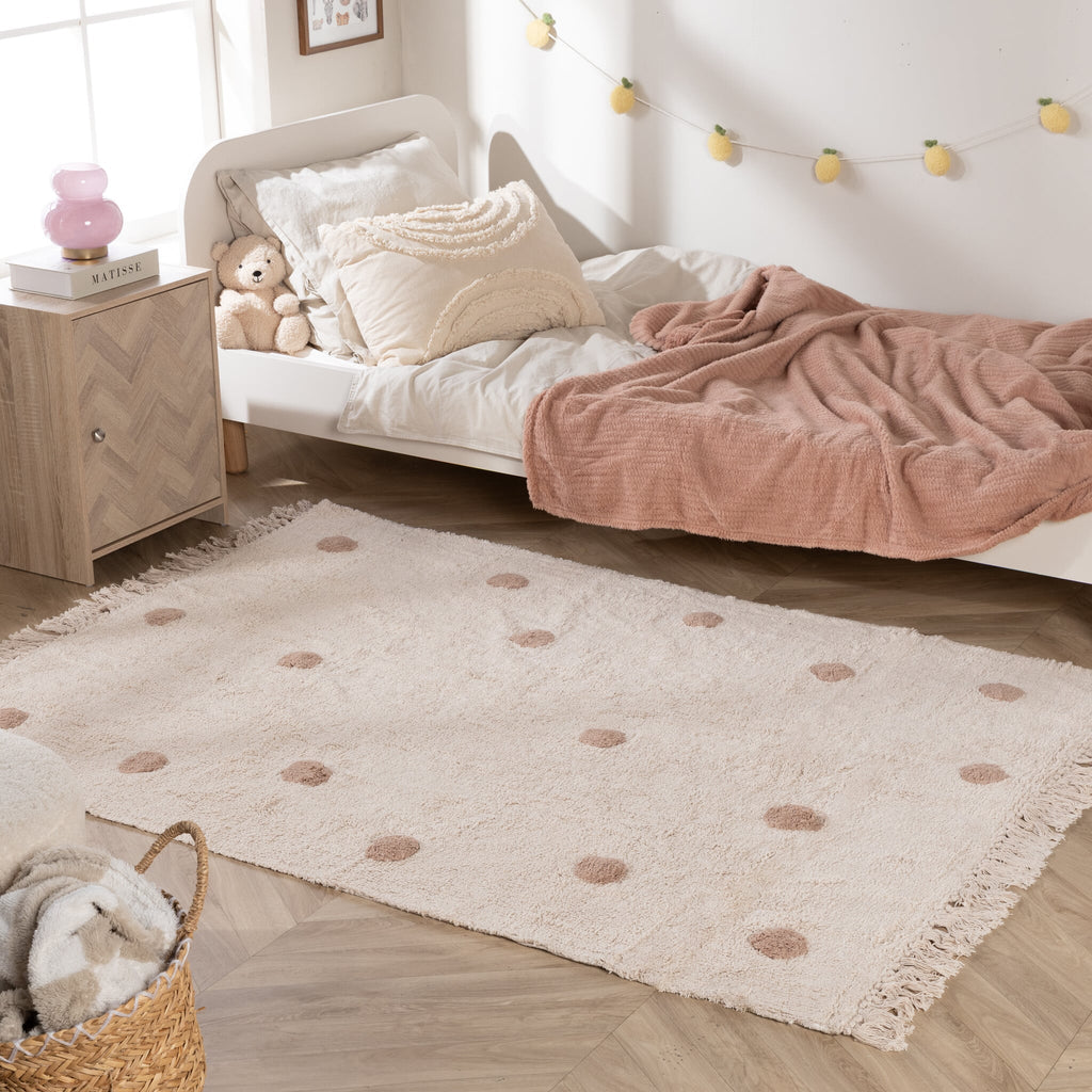Kids Room Rug – Lou Dots Taupe