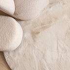 Soft High Pile Rug - Comfy Supreme Pebble Cream