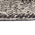 Wool Floor Rug - Lorraine Dark Brown/Cream