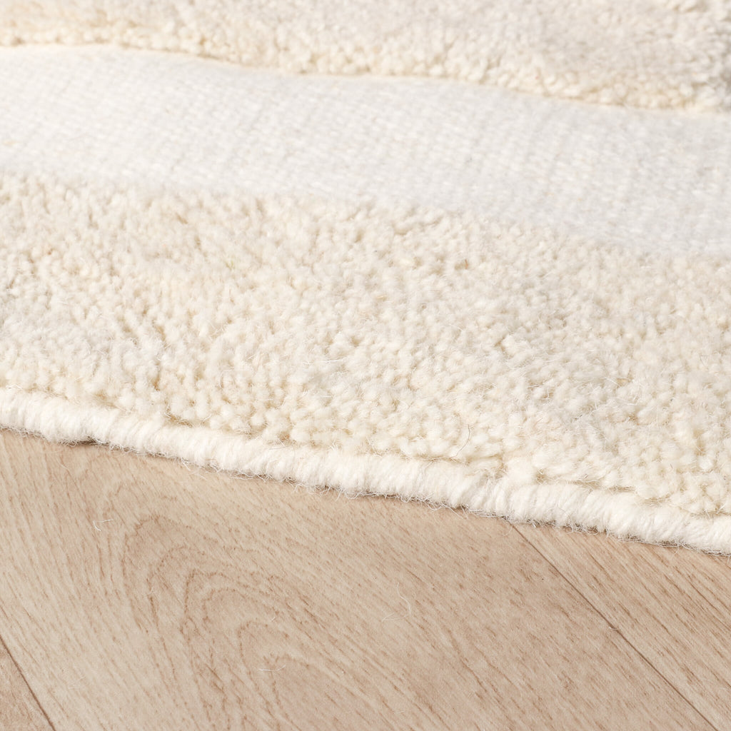 Wool Rug – Judith Border Cream