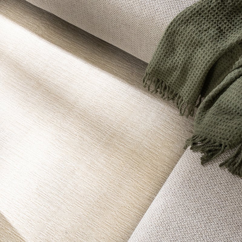 Viscose Rug - Jean Cream/White