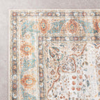Indoor Outdoor Rug - Kairo Medallion Cream/Multicolour