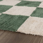 Checkerboard Rug - Blox Green