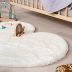 Kids Rug - Huggy Heart White
