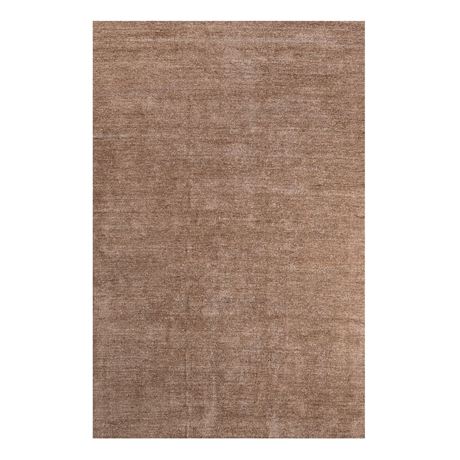 Wool floor rug - New Berbero Brown 611