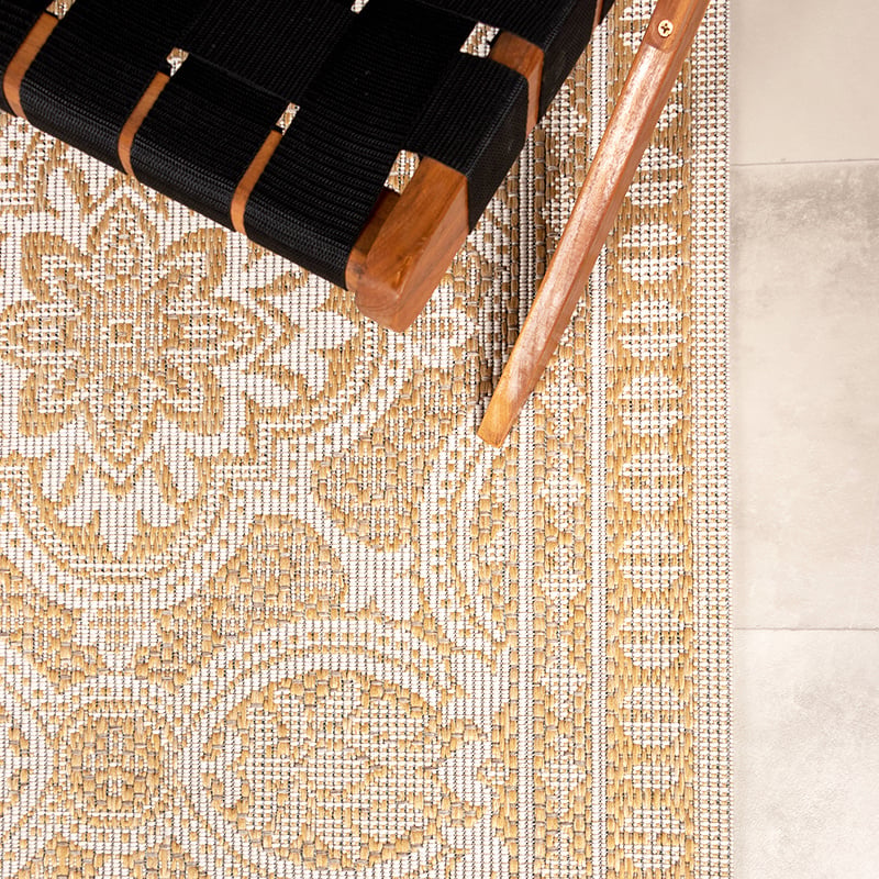Outdoor Rug - Summer Oriental Yellow