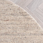 Round Berber Rug - Aicha Taupe
