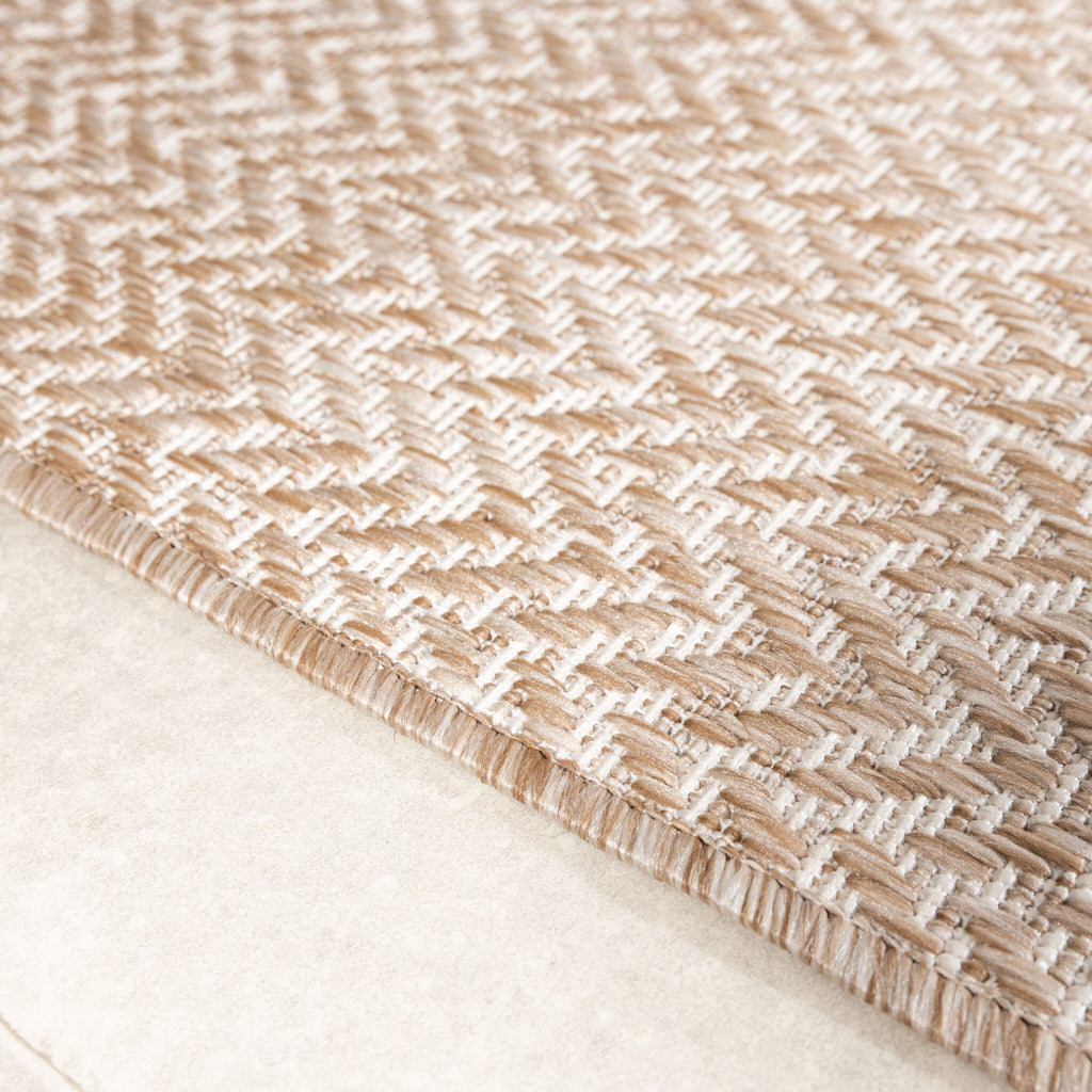 Jute Outdoor Rug – Nusa Lines Beige