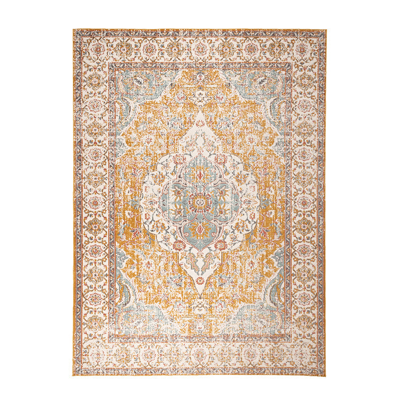 Vintage Rug - Thirza Medallion Ochre Yellow/Multicolour
