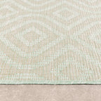 Square Outdoor Rug - Summer Retro Mint