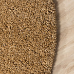 Round shaggy rug - Yves Gold