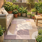 Abstract Outdoor Rug - Groovy Shapes Pastel