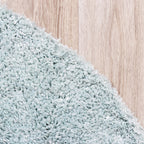 Round High Pile Rug - Lofty Light Blue