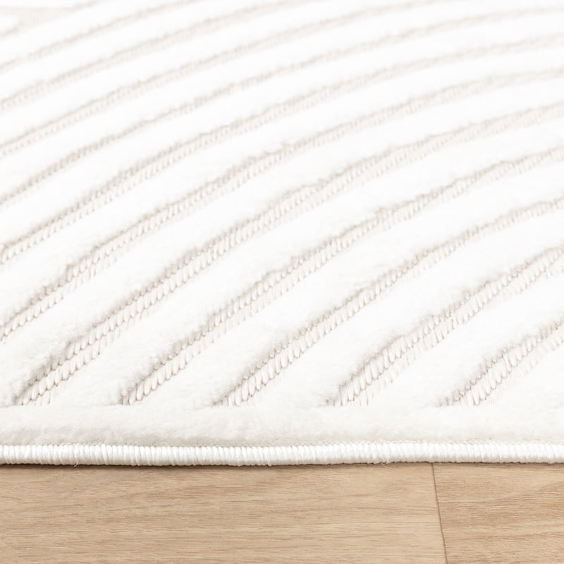 Modern Rug - Nori Curves White